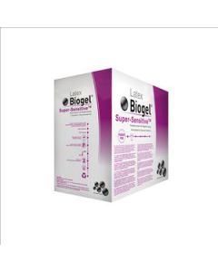 Biogel Super-Sensitive Latex Powder Free Sterile Surgeons Gloves Size 7.5 [Pack of 50] 