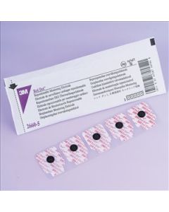 3M Red Dot Repositionable Electrode, 2660-5 [Pack of 1000]