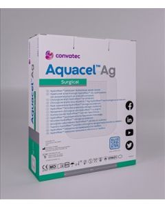 Aquacel Ag Surgical Gelling fibre antimicrobial 9cm x 30cm. Pack of 10.
