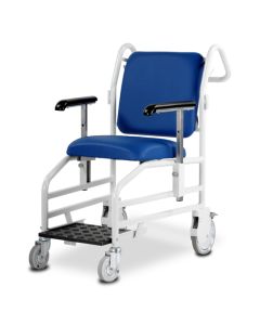 Bristol Maid Portering Chair - Front Steer - Nesting - Sliding Foot Rest - Vinyl - Bristol Blue