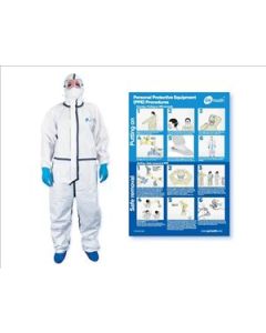 GV health spill kit, infection control containment kit for complete protection in a clear bag [Pack of 1]