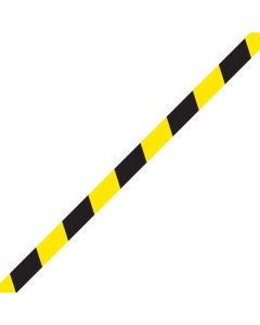 Stripe Floor Sticker Yellow/Black 1000x50mm [Pack of 1]