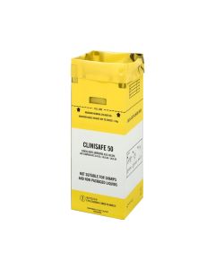 50 Litre Clinisafe Yellow Cardboard Carton [Carton of 10]