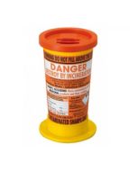 Sharpsguard 0.6 Litre with Orange Lid