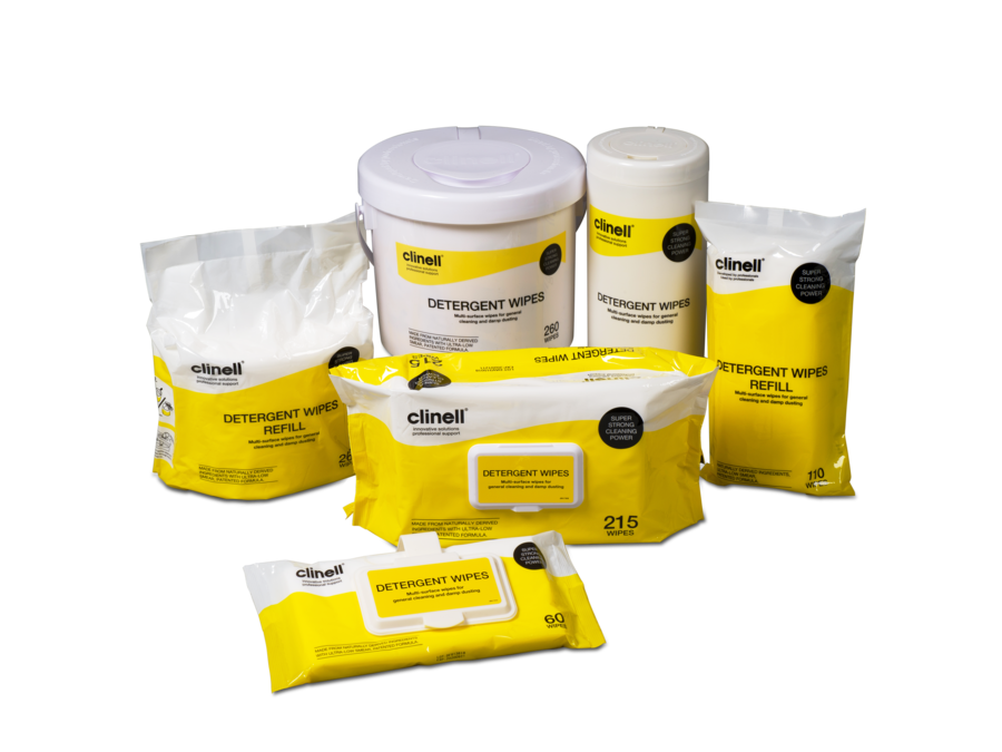 DETERGENT WIPES RANGE